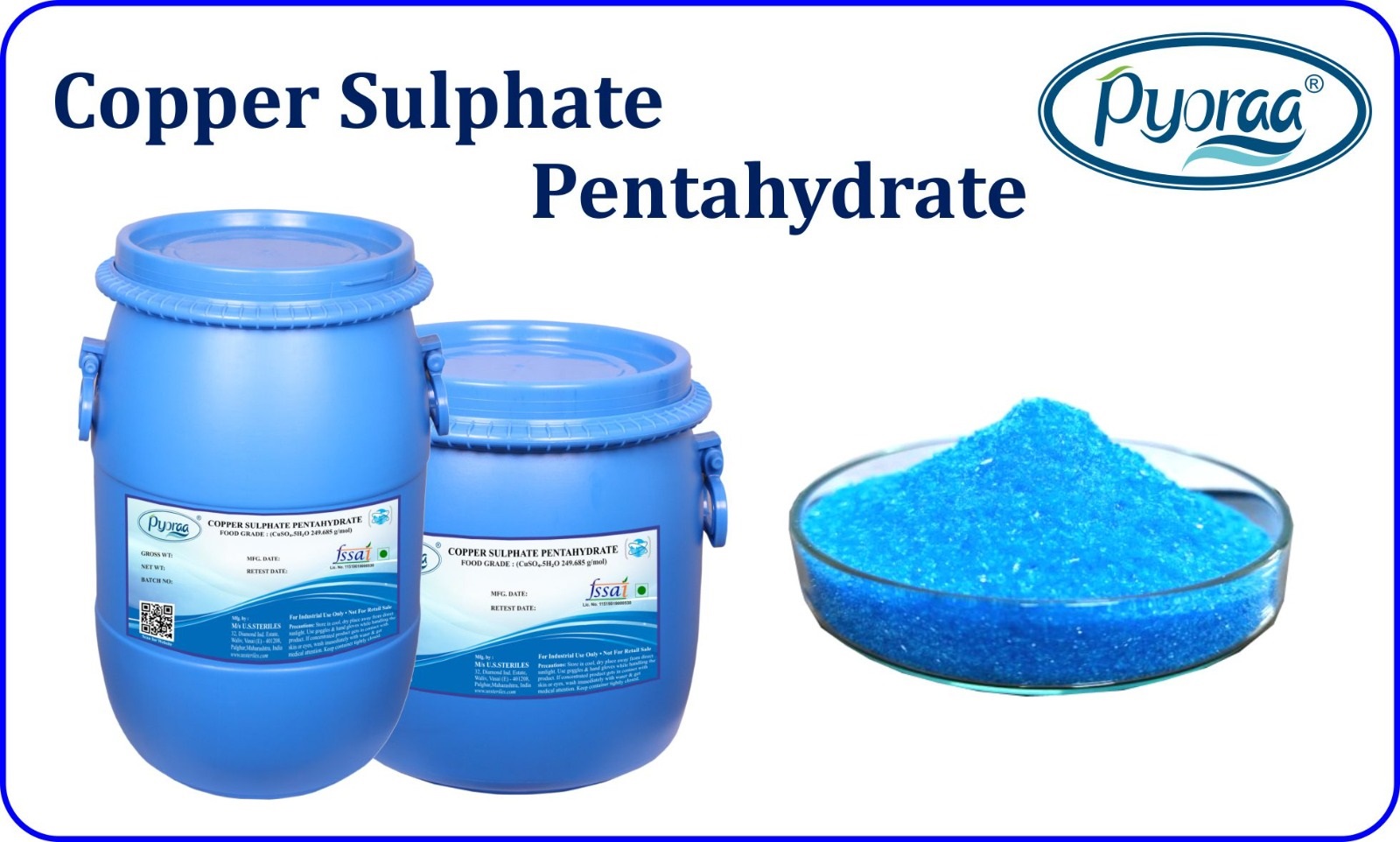 Food Grade Copper Sulphate Pentahydrate
